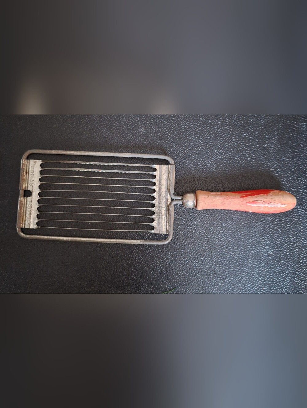 Vintage Tomado Holland Cheese / Tomato Slicer  with Wood Handle